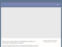 Tablet Screenshot of mindfulnessmeditationinecuador.org